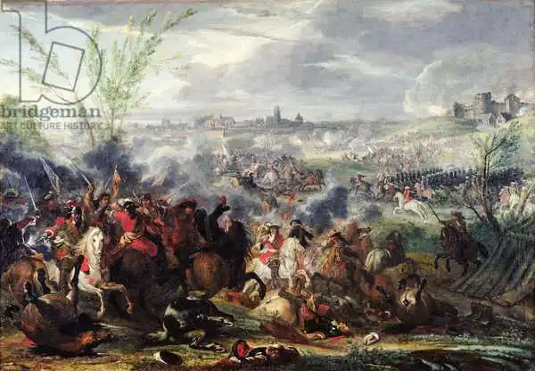 Meulen, Adam Frans van der: Study for Siege of a Flemish Town