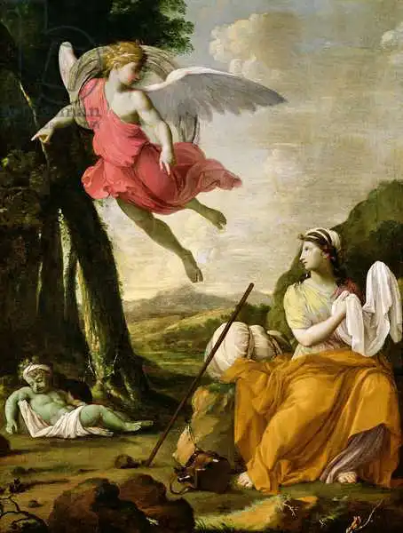 Le Sueur, Eustache: Hagar and Ishmael Rescued by the Angel