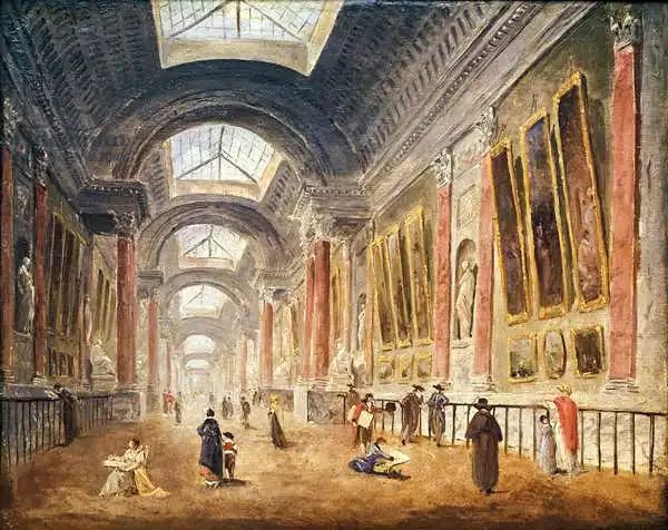 Robert, Hubert: The Grande Galerie of the Louvre
