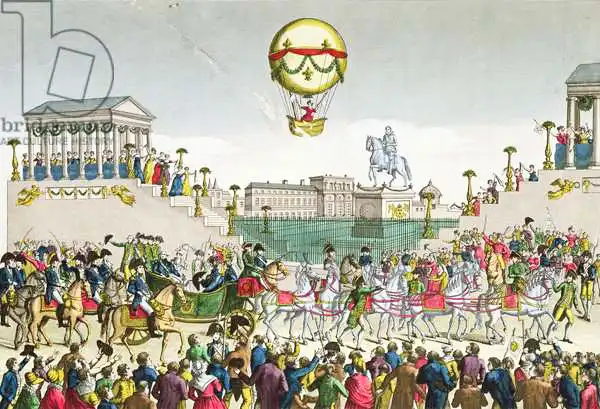 French school (19th century): Entry into Paris of Louis XVIII (1755-1824) 4th May 1814