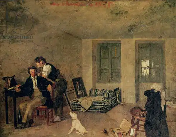 Tassaert, Octave: My Room in 1825