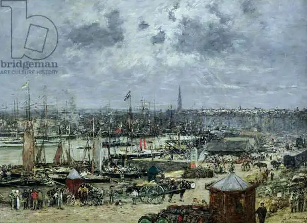 Boudin, Eugene Louis: Il Porto di Bordeaux
