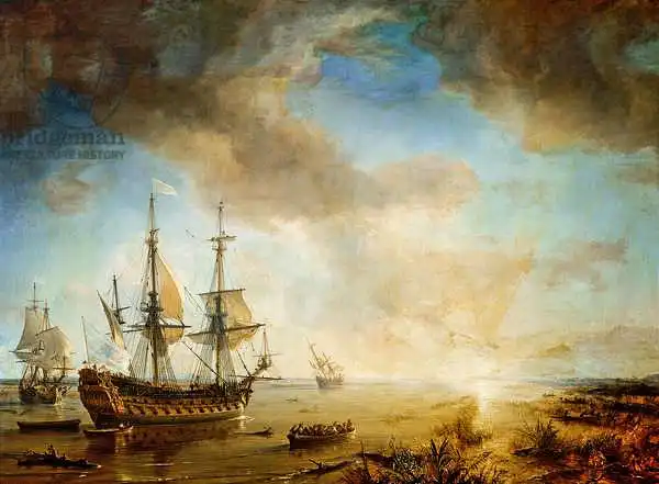 Gudin, Jean Antoine Theodore: Expedition of Robert Cavelier de La Salle (1643-87) in Louisiana in 1684