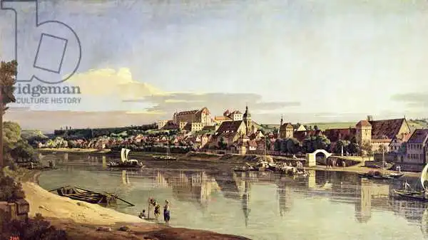Bellotto, Bernardo: View of Pirna from the right bank of the Elbe