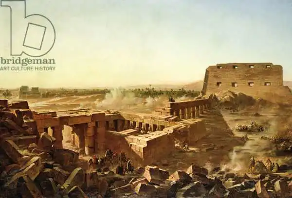 Langlois, Jean Charles: The Battle at the Temple of Karnak: The Egyptian Campaign