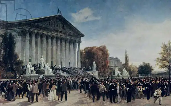 Guiaud, Jacques: The Palais du Corps Legislatif after the Last Sitting on 4th September 1870