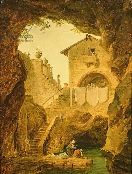 Robert, Hubert: The Fountain under the Grotto