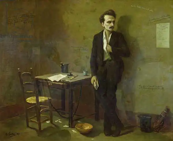 Gautier, Armand-Desire: Henri Rochefort (1831-1913) in Mazas Prison