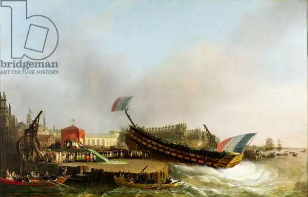 Bree, Mathieu Ignace van: Napoleon (1769-1821) and Marie-Louise (1791-1847) at the Launch of 