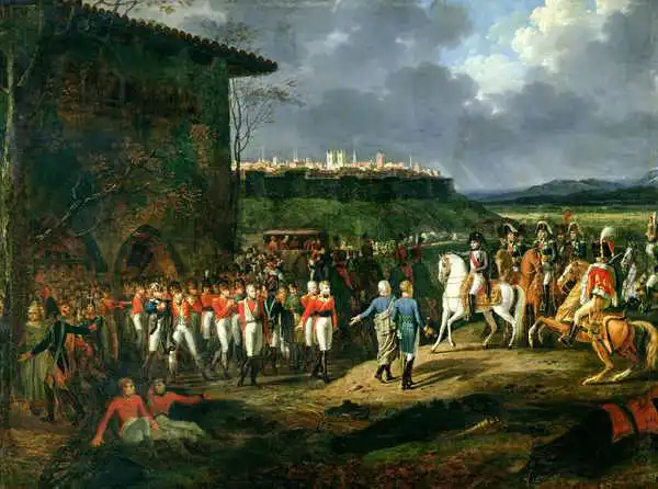 Lecomte, Hippolyte: The English Prisoners at Astorga Being Presented to Napoleon Bonaparte (1769-1821) in 1809