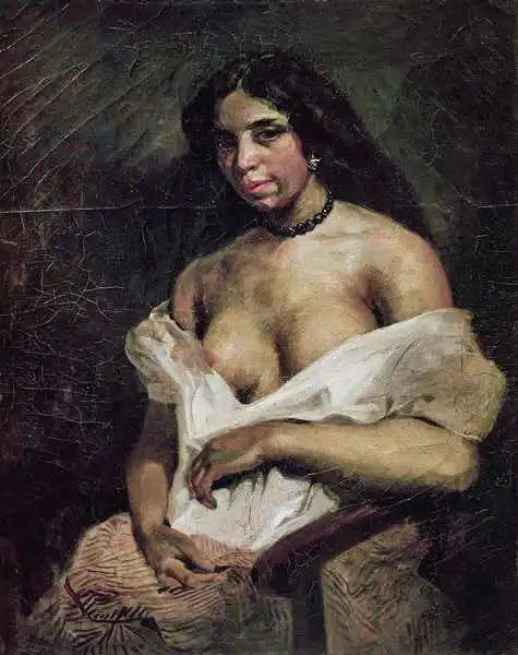 Delacroix, Eugene: A Mulatto Woman, c.1821-24