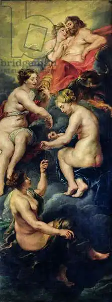 Rubens, Peter Paul: The Medici Cycle: The Three Fates Foretelling the Future of Marie de Medici (1573-1642) 1621-25