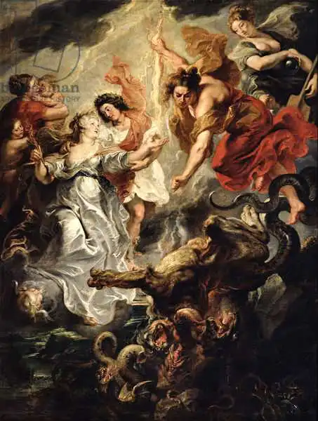 Rubens, Peter Paul: The Reconciliation of Marie de Medici and her son, 15th December 1621, 1621-25