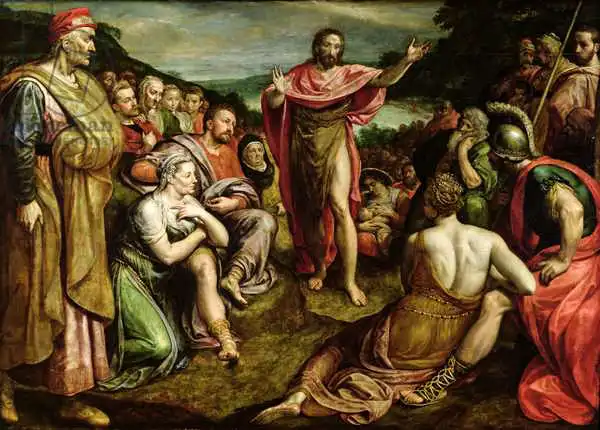 Pourbus, Frans I: Sermon of St. John the Baptist