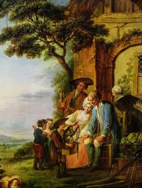 Watteau, Francois Louis Joseph: The Boy from Savoy and his Marmot