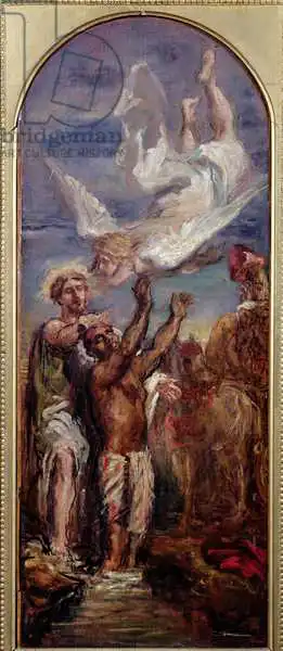 Chassériau, Théodore: Study for St. Philip Baptising the Eunuch of the Queen of Ethiopia