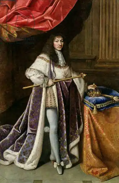 French school (17th century): Portrait of Louis XIV (1638-1715)