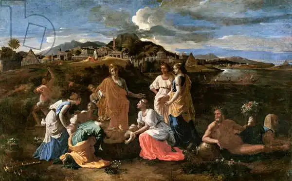 Poussin, Nicolas: Moses Rescued from the Water