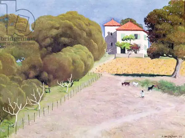 Vallotton, Félix: Landscape, The House with the Red Roof