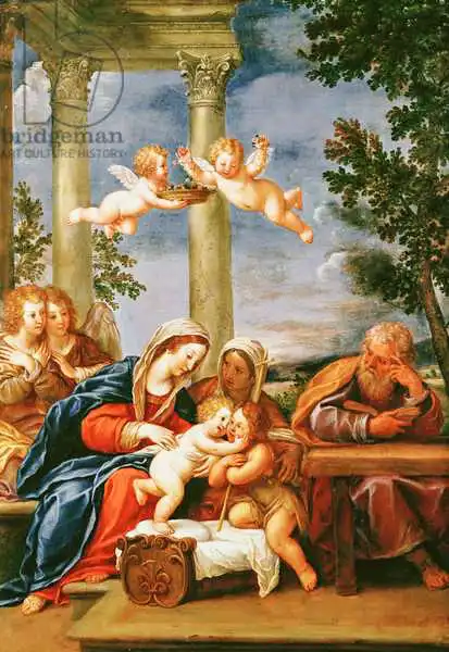 Albani, Francesco: The Holy Family with St. Elizabeth and St. John the Baptist, c.1645-50