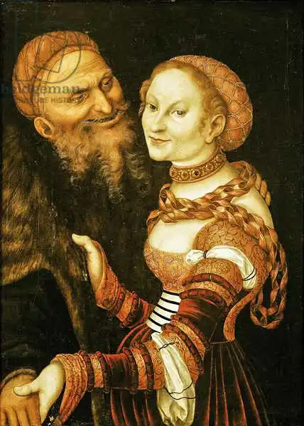Cranach, Lucas: The Courtesan and the Old Man
