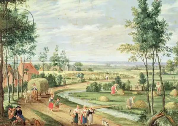 Oosten, Isaak van: The Harvest, or Summer