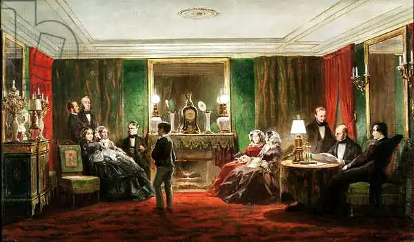 Giraud, Charles: Interior of a Salon on Rue de Gramont