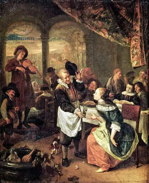 Steen, Jan Havicksz: The Gallant Innkeeper