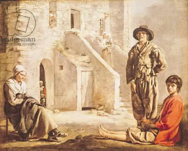 Le Nain, Antoine Louis: Peasants Before their House