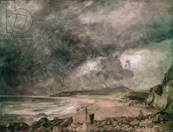 Constable, John: Weymouth Bay with Approaching Storm
