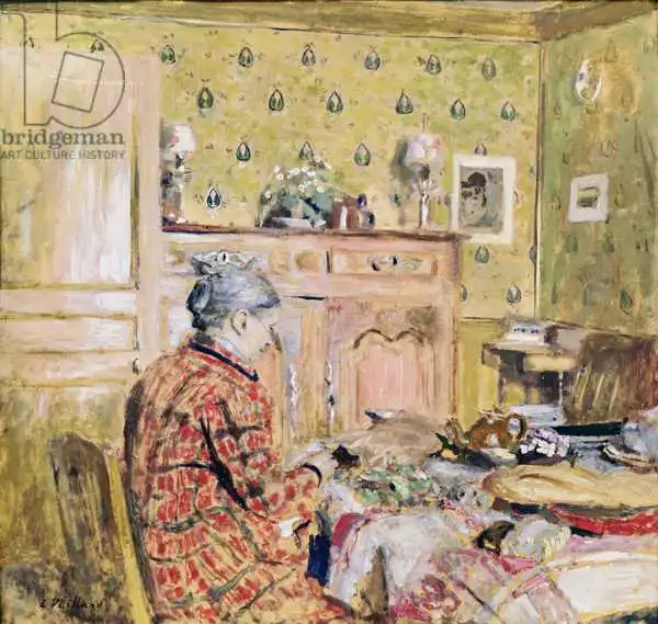 Vuillard, Edouard: Artist Mother Taking Breakfast