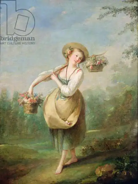 Huet, Jean-Baptiste: The Flower Girl
