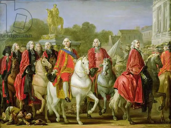 Vien, Joseph-Marie, the elder: Inauguration of the Place Louis XV, 20th June 1763