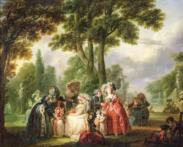 Watteau, Francois Louis Joseph: A Meeting in the Park