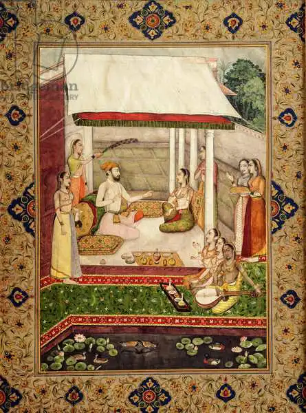 Indian school (19th century): A Prince and Princess Listening to Music