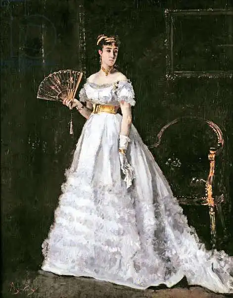 Stevens, Alfred Émile Léopold: Woman in White