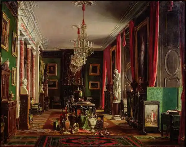 Giraud, Charles: Interior of the Office of Alfred Emilien (1811-92) Count of Nieuwerkerke, Director General of the Imperial Museums, at the Louvre