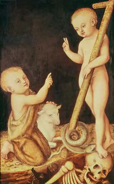 Cranach, Lucas: The Infant Christ Triumphing over Death and the Infant St. John the Baptist