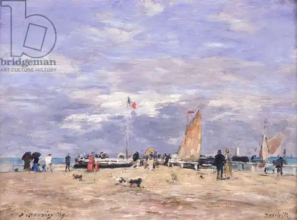 Boudin, Eugene Louis: The Jetty at Deauville