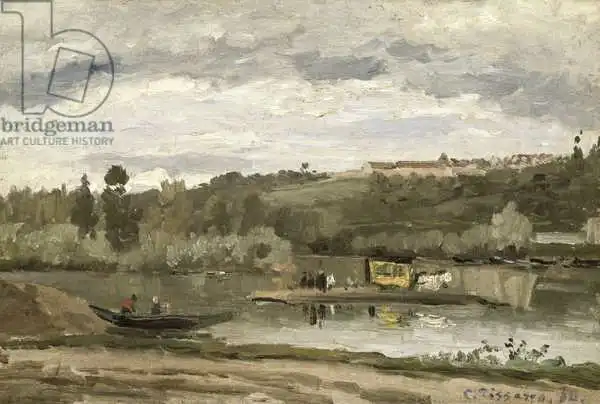 Pissarro, Camille: Ferry at Varenne-Saint-Hilaire