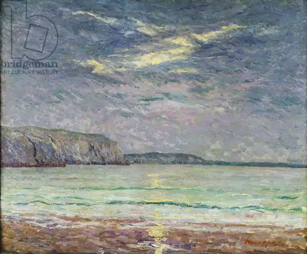 Maufra, Maxime Emile Louis: Cliffs with Setting Sun