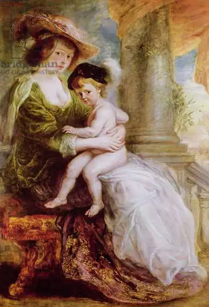Rubens, Peter Paul: Helene Fourment (1614-73) et son fils Frans