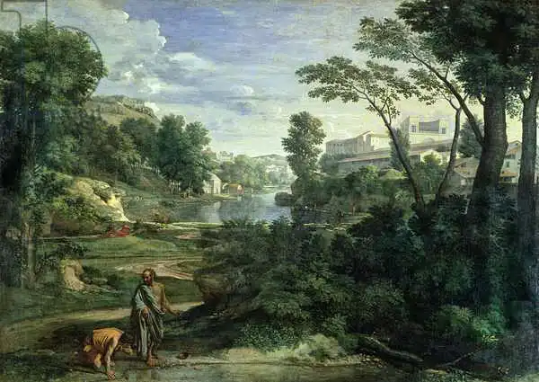 Poussin, Nicolas: Landscape with Di...