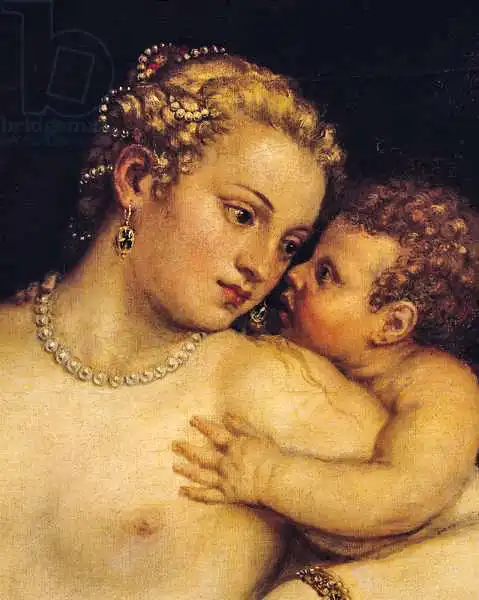 Tizian: Venus Delighting herself with Love and Music