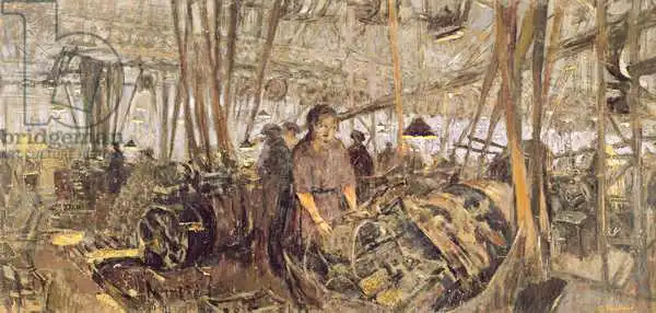 Vuillard, Edouard: Interior of a Munitions Factory: The Forge, 1916-17