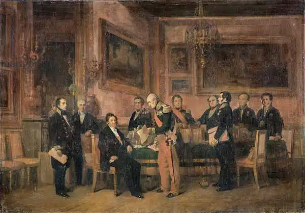 Jacquand, Claude: Council of Ministers at the Tuileries Signing the Law of Regency, 15th August 1842