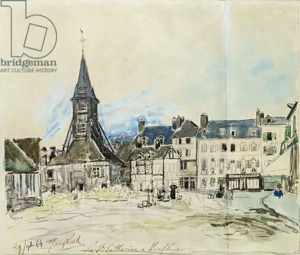 Jongkind, Johan: The Church of Sainte-Catherine, Honfleur