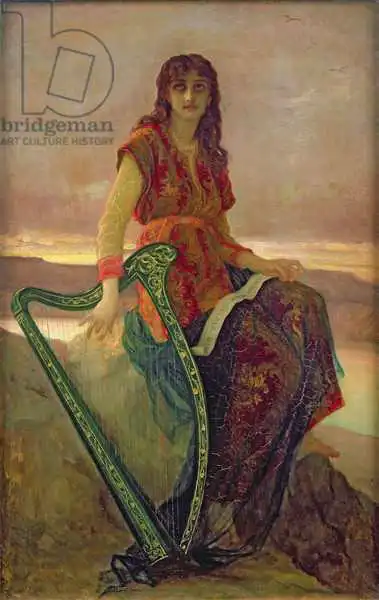 Herbert or Hebert, Antoine Auguste Ernest: The Harpist