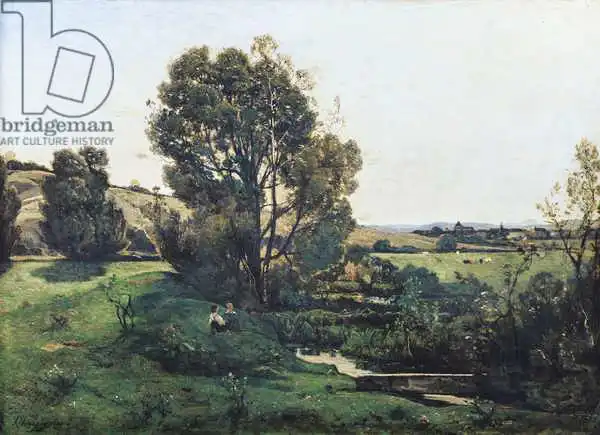 Harpignies, Henri-Joseph: View from Moncel-sur-Seine