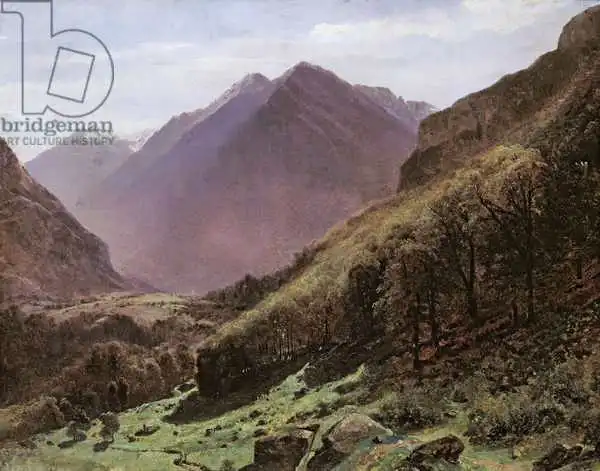 Calame, Alexandre: Mountain Study, c.1840-43